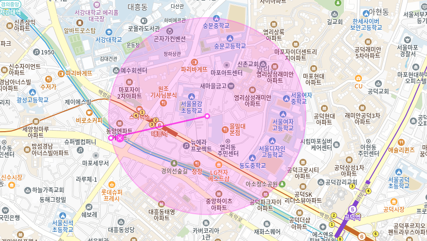 염리동 월주차 _ 대흥역 5분 거리 주차장 정보