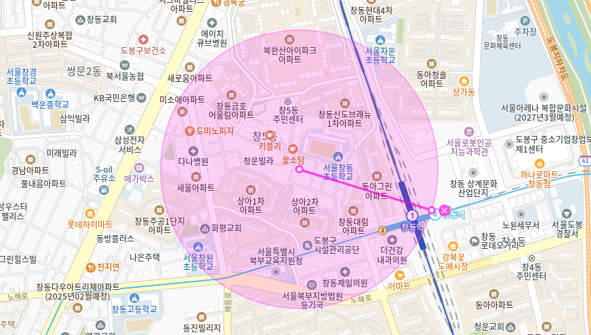 창동 월주차 _ 창동역까지 4분이면 도착 가능!