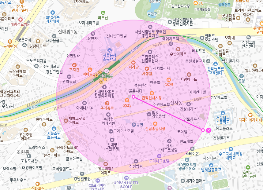 신대방역 월주차_ 1번출구/도보3분/단일주차/지정석
