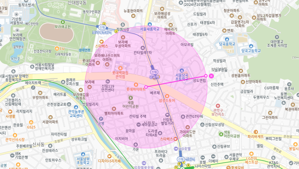 당곡역 월주차 _ 2번 출구 건너편 역세권 주차장