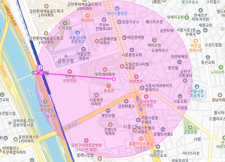 금천구청역 월주차_10번출구 인근 전일제 기계식 주차장