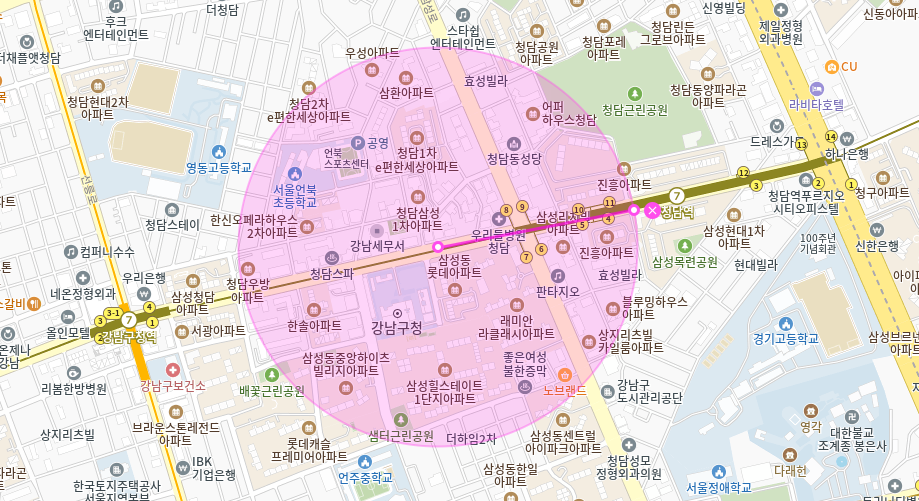 강남 월주차 _ 강남구청과 지하철역 바로 옆에 있는 전일제 주차장