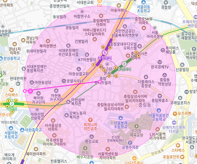 충정로역 월주차_6번출구 도보 1분/초역세권/전일제/단일주차장