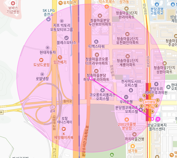 미금역 월주차_초역세권/7번출구 도보 3분/전일제/자주식 차단기/단일주차장