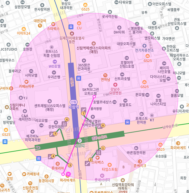 신림 월주차 / 신림역 7번출구 바로 앞, 역세권, 기계식주차장