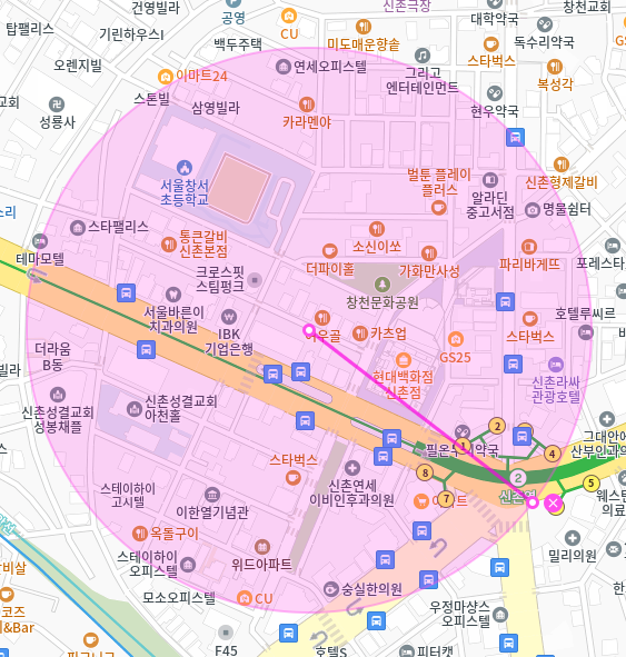 신촌역 월주차 / 신촌역 1번출구 도보5분, 기계식, 인근마지막 주차장