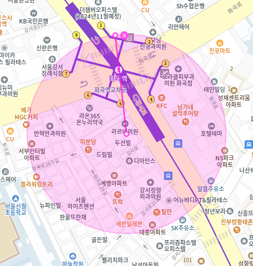 화곡역 월주차 / 화곡역 5번출구 바로 앞, 초역세권, 단일주차장