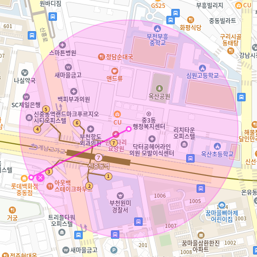 신중동 월주차 / 신중동역 7번출구 도보5분, 지정석 단일주차장 스트레스 없이 주차하세요.