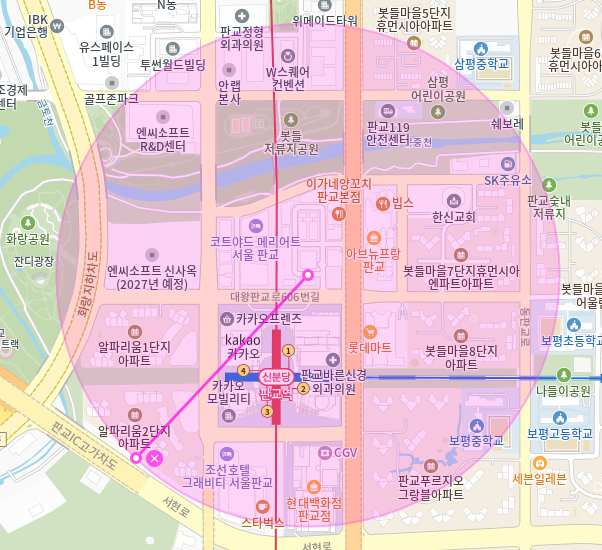 판교역 월주차_1번출구 도보 1분 초역세권 월주차장의 정석
