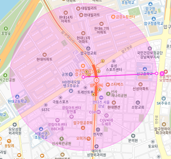 압구정역 월주차_5번출구 코앞 초역세권 월주차장 소개드립니다