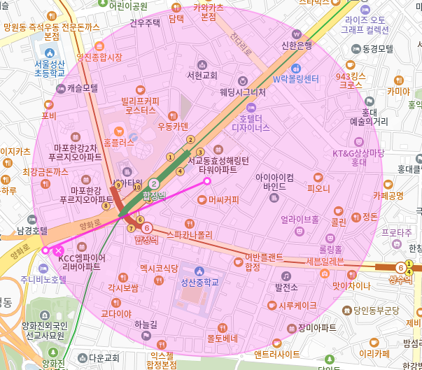합정역 월주차_4번출구 도보 1분/24시/단일주차