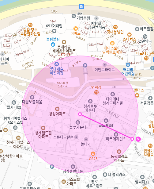 중구 황학동 월주차_롯데캐슬베네치아 아파트 인근 월주차장