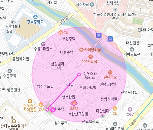 강북 월주차_수유동, 강북중학교 도보 8분 거리 자주식 단일주차
