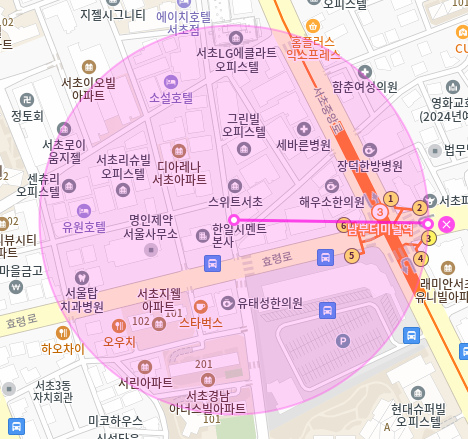서초동 월주차 / 남부터미널 6번출구 도보3분, 기계식 RV 주차가능, 신규 주차장