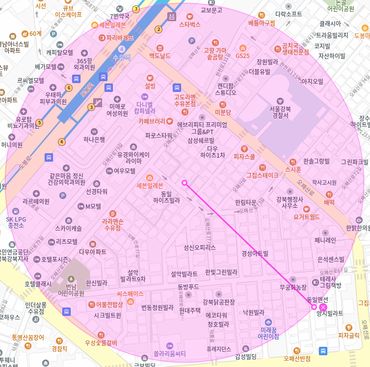 번동 월주차 / 수유역 4번출구 도보3분, 역세권, 지정석, 신규 단일주차장
