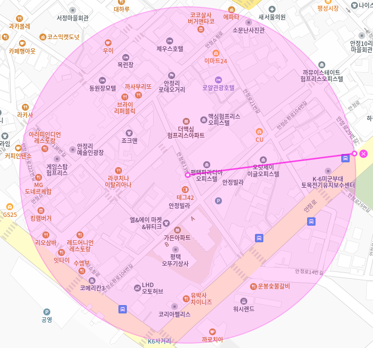 팽성읍 월주차 / 신규 단일주차장, 인근 마지막 매물