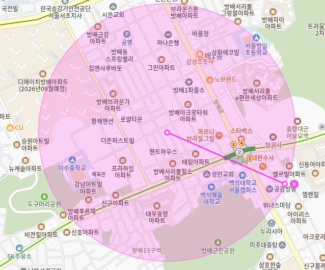 방배역 월주차_3번출구 도보 3분 전일제 단일주차장