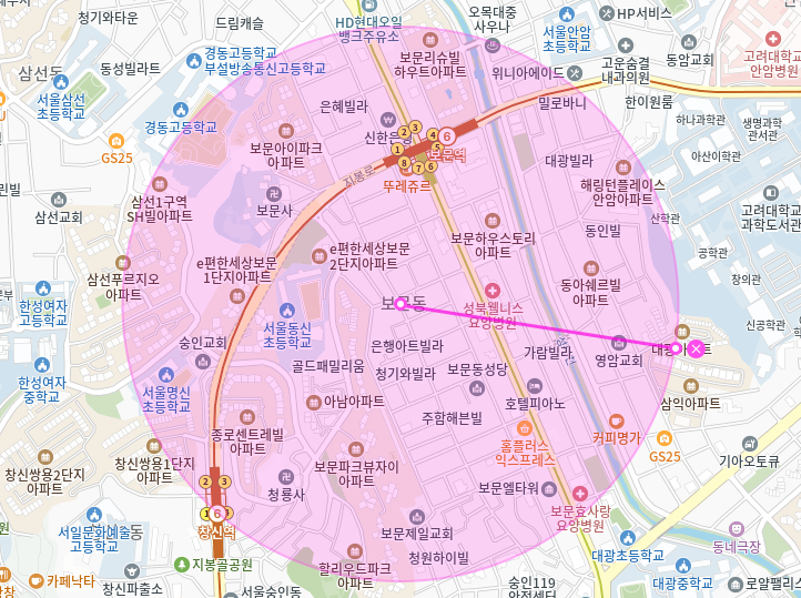 보문동 월주차_서울동신초 인근 전일24시 단일주차장