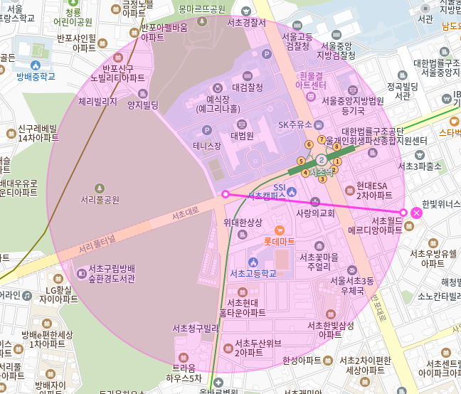 서초 월주차_서초고등학교 인근 전일 24시 단일주차장