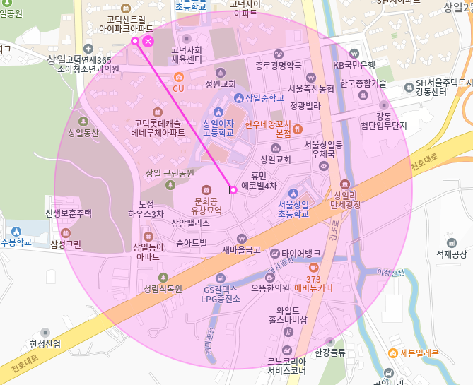 상일동 월주차_상일여고,상일미디어고,상일중 인근 자주식 단일주차