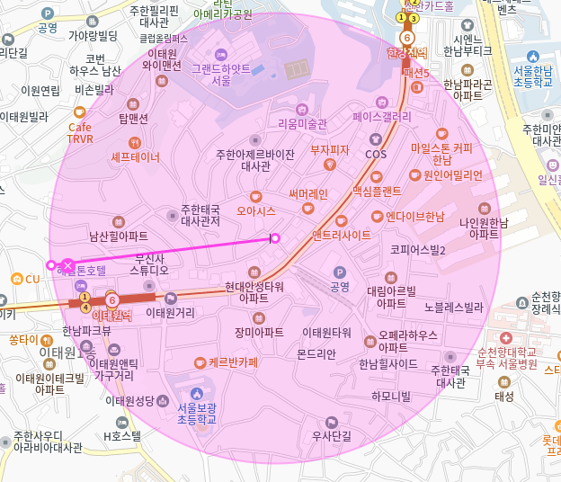 한남동 월주차_이태원역 2번출구 인근/전일 24시/기계식 주차장