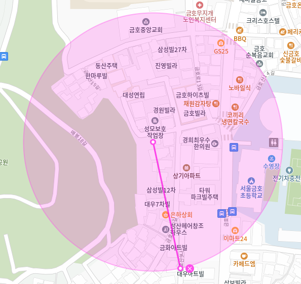 금호동 월주차_금호초 바로 앞 24시 단독주차 가져가세요.