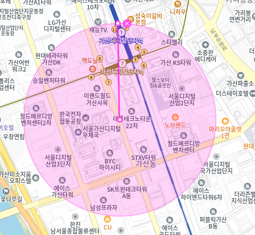 가산동 월주차 가디역 7번출구, 차량등록하고 맘 편히 지정석에 주차하세요.