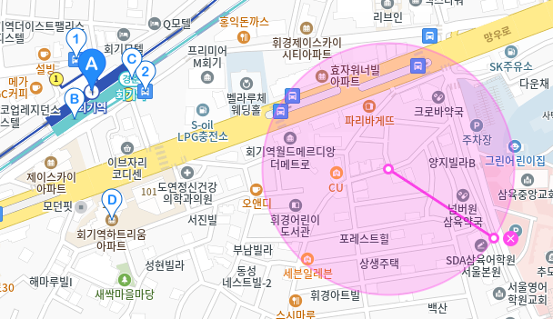 회기역 월주차_삼육서울병원 가까운 월주차장 알아보세요