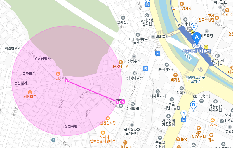 서울대벤처타운역 월주차_시장 방향에 위치한 24시간 월주차장 소개합니다.