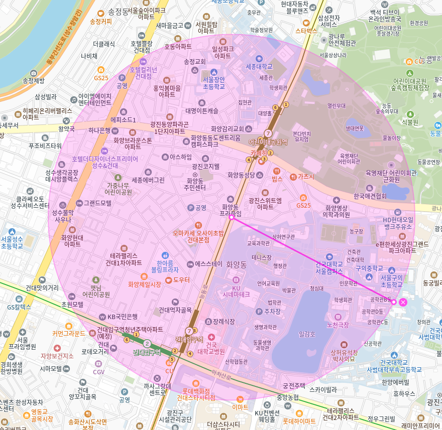 화양동 월주차_어린이대공원역 건대입구역 건대 맛집거리 인근 편리한 주차 공간 추천