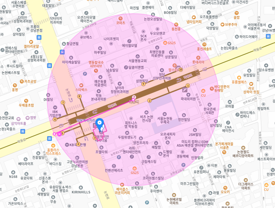 학동역 월주차 학동역 인근 역세권 주차장 안내