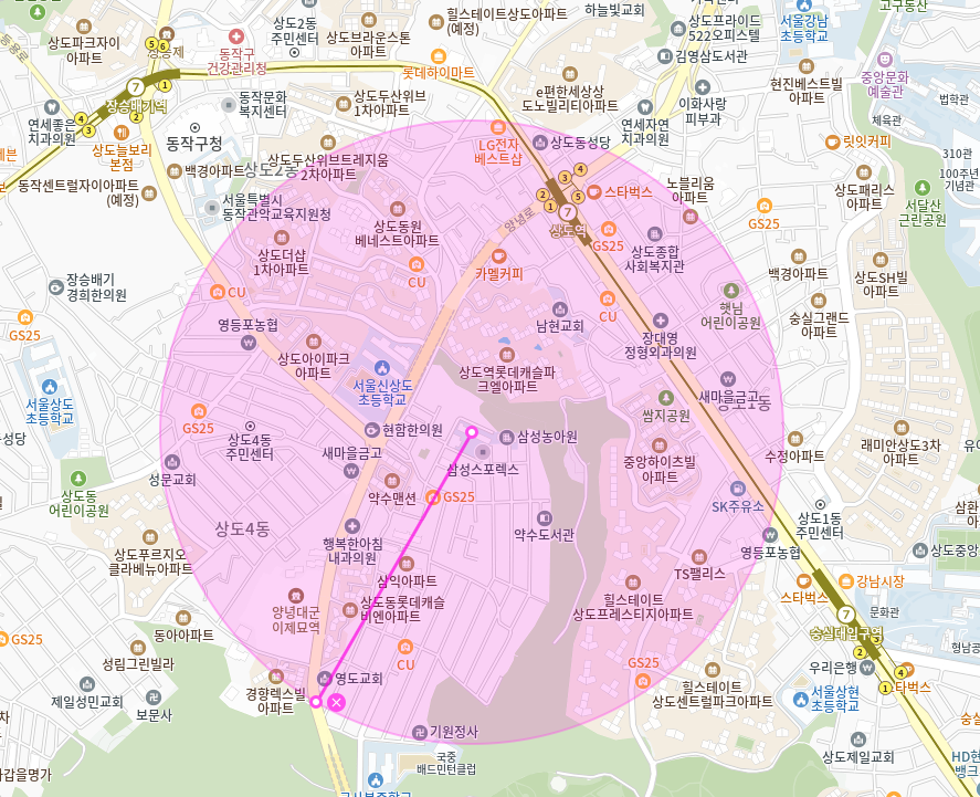 상도동 월주차 | 서울삼성학교·삼성소리샘복지관 도보 10분, 24시간 자주식 주차장