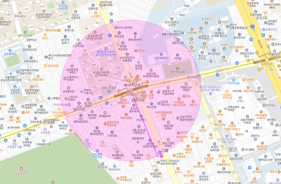 삼성동 월주차 | 삼성중앙역 도보 5분 거리, 24시간 자주식 주차장