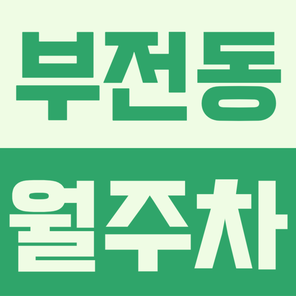 부전동 월주차, 부산 부전동 나만의 주차공간을 만들어 편리하게 주차하기 대표 이미지