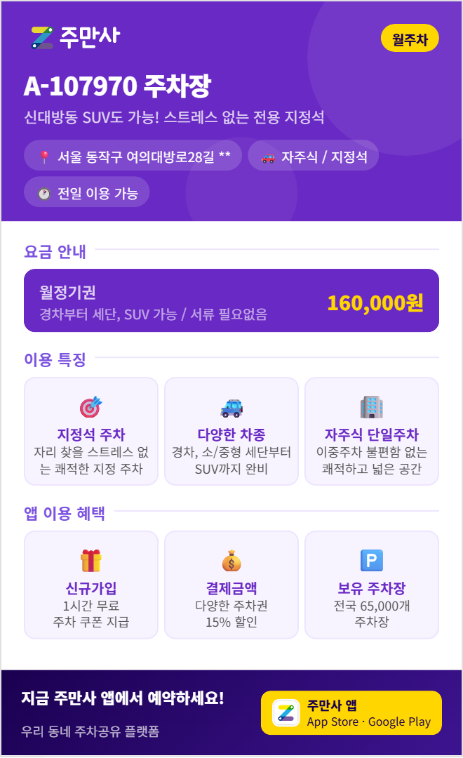 동작구 월주차, 동작구 거주자 우선 주차 신청 방법 초간단 요약! 탈락·대기 중이신가요? 스트레스 없는 확실한 대안 공유해요