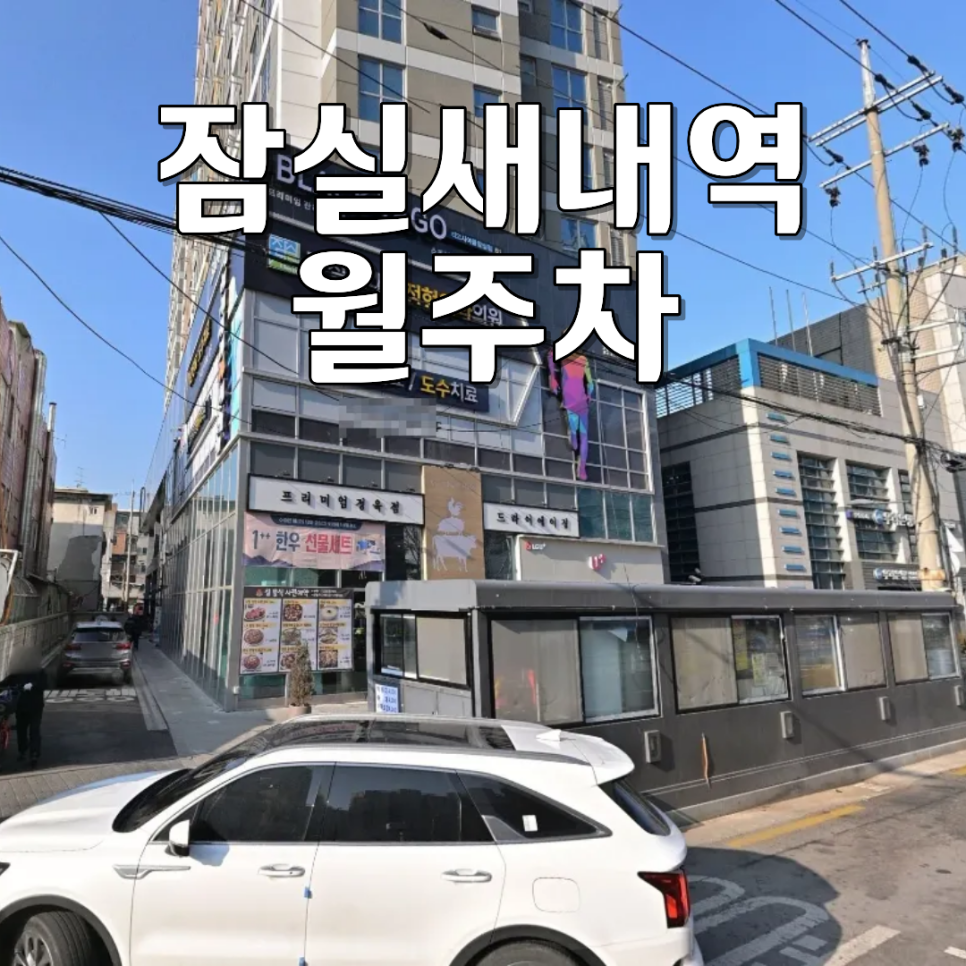 잠실새내역 월주차, SUV도 보관가능한 24시 연중무휴 기계식 정기 주차장 대표 이미지