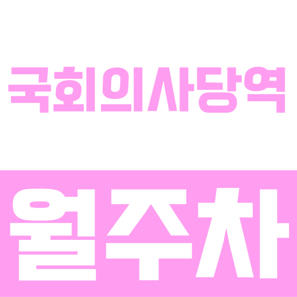 국회의사당역 월주차ㅣ주차문제로 스트레스를 받고 있는 직장인들을 위한 월주차장 대표 이미지