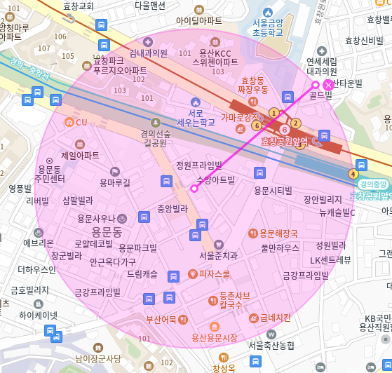 용문동 월주차 / 효창공원앞역,용문시장 도보 3분
