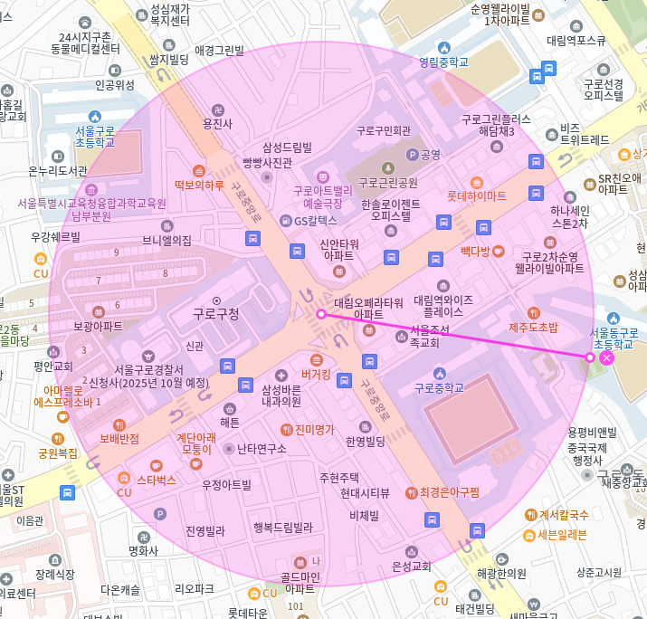 구로 월주차 / 구로구청 도보 3분