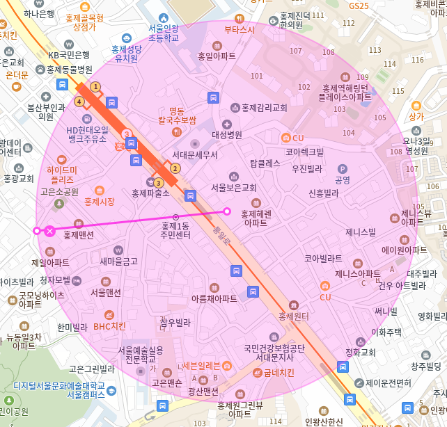 홍제역 월주차 / 홍제역 도보2분 인근 최저가