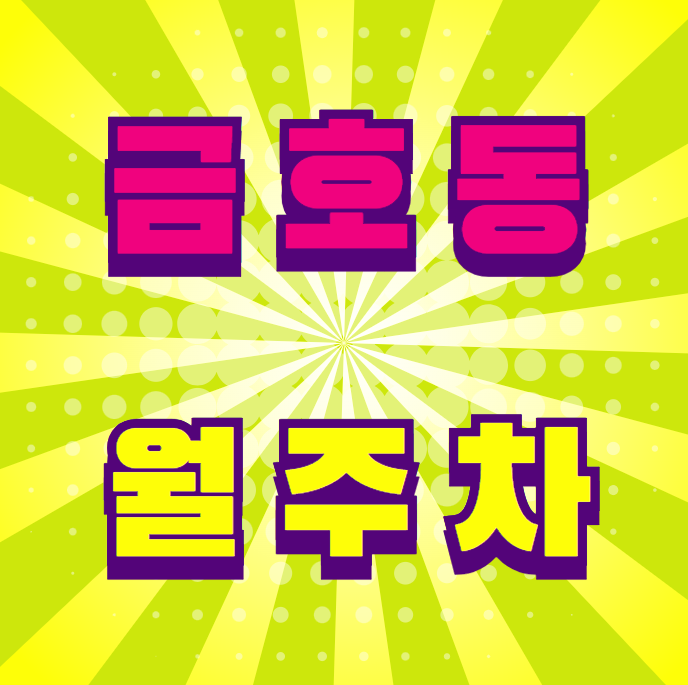 금호동 월주차 / 신금호역 도보 3분 대현산배수지공원 인근 대표 이미지