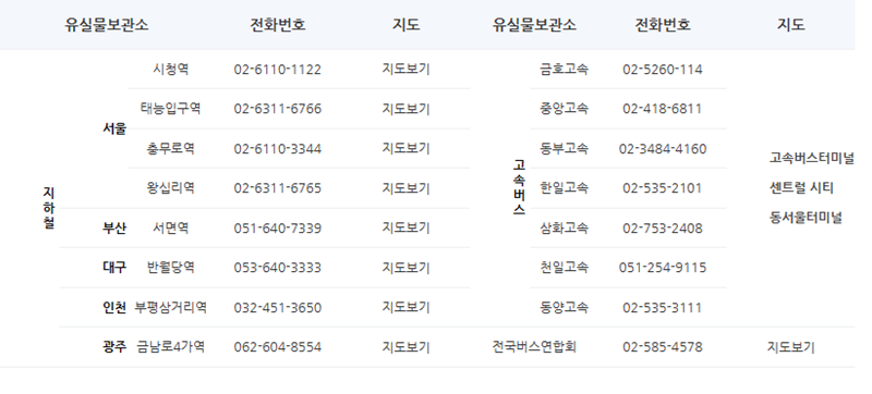 지하철 분실물 찾는 법 3가지