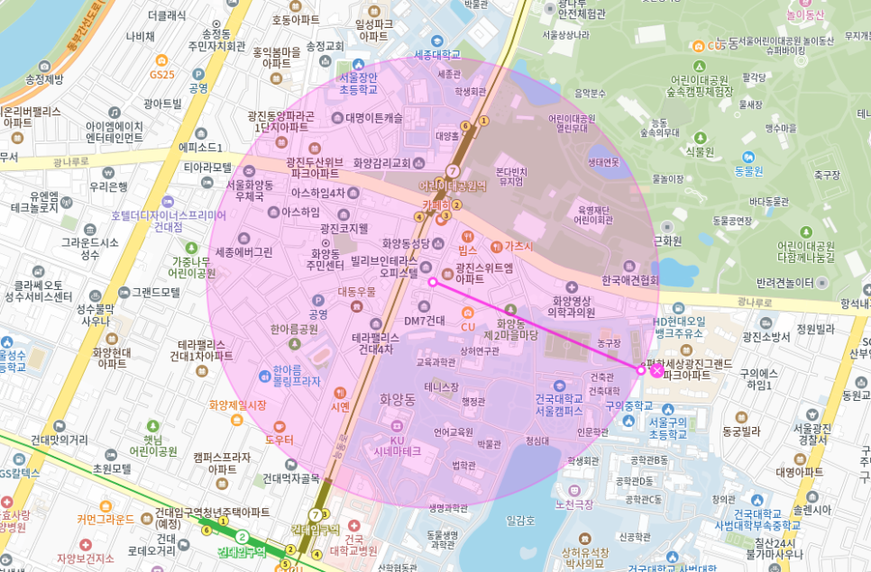 화양동 월주차_ 어린이대공원역 인근 역세권 주차장 얼른 이용하세요