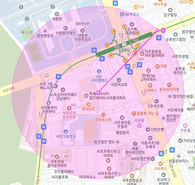 서초 월주차 / 서초역 도보 2분  단일주차, 지정석