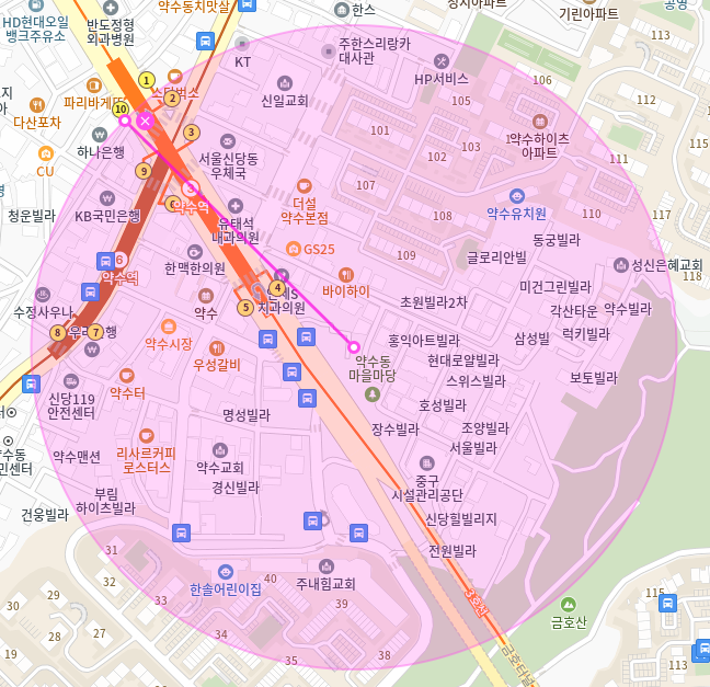 약수역 월주차 / 약수역 도보 3분 인근 최저가!