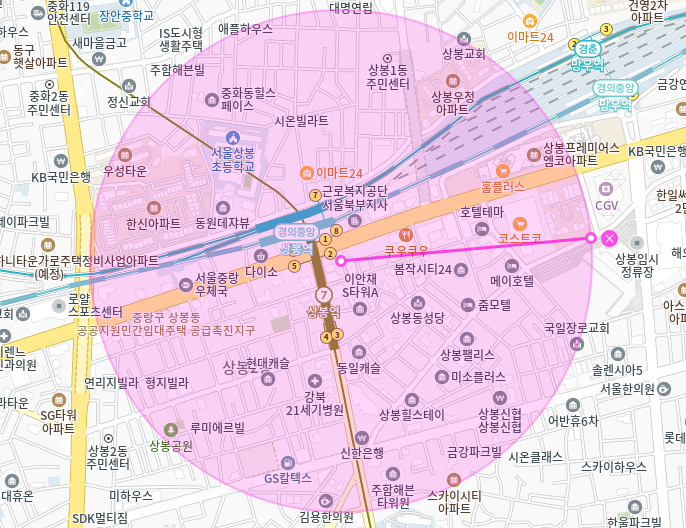 상봉역 월주차_상봉역 2번출구 도보 1분거리 초역세권 단일주차장