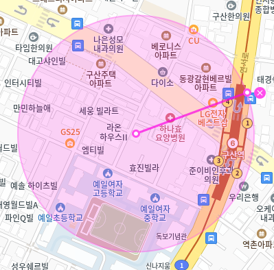 구산동 월주차 / 구산역 4번출구 도보 2분 초역세권!