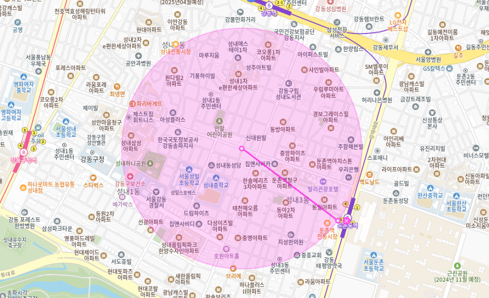성내동 월주차_ 성내중학교 인근 주차장 편하게 이용하세요