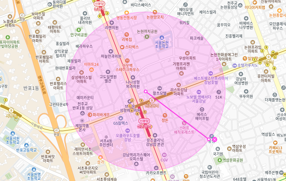 신논현역 월주차_ 3번출구 인근 기계식 주차장