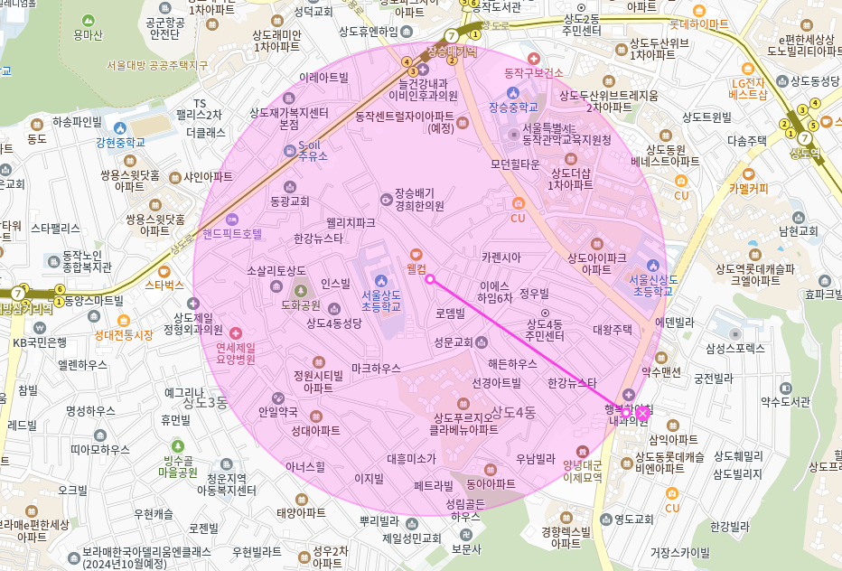 상도동 월주차_ 장승배기역 3번출구 인근 주차장